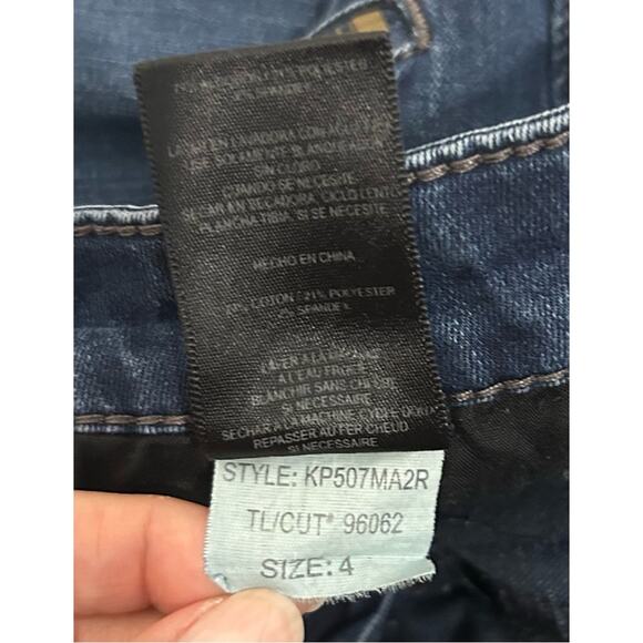 Kut From The Kloth Blue Scarlett Straight Leg Zipper Jeans, Size 4 - Picture 12 of 16